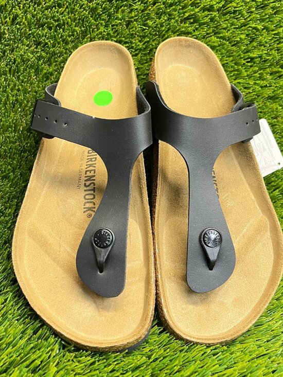 Birkenstock Gizeh Birko-Flor Mens Size 9 Black Brown Beach Outdoor Thong Sandals main image 9